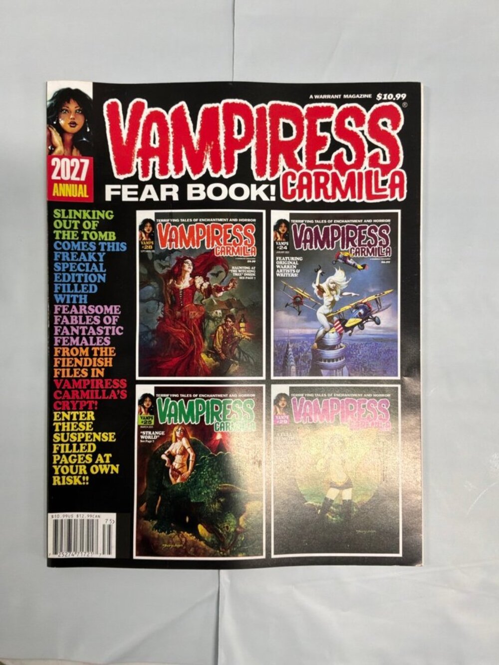 Vampiress Carmilla Magazine 2027 Annual Fear Book Illustrated Horror Comics NEW